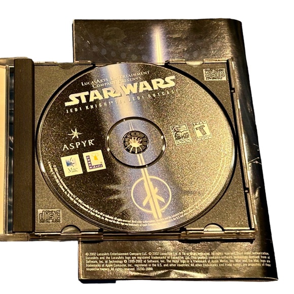 🍄Star Wars Jedi Knight II: Jedi Outcast CD ROM Game & Booklet for Mac Rated T - Picture 2 of 4